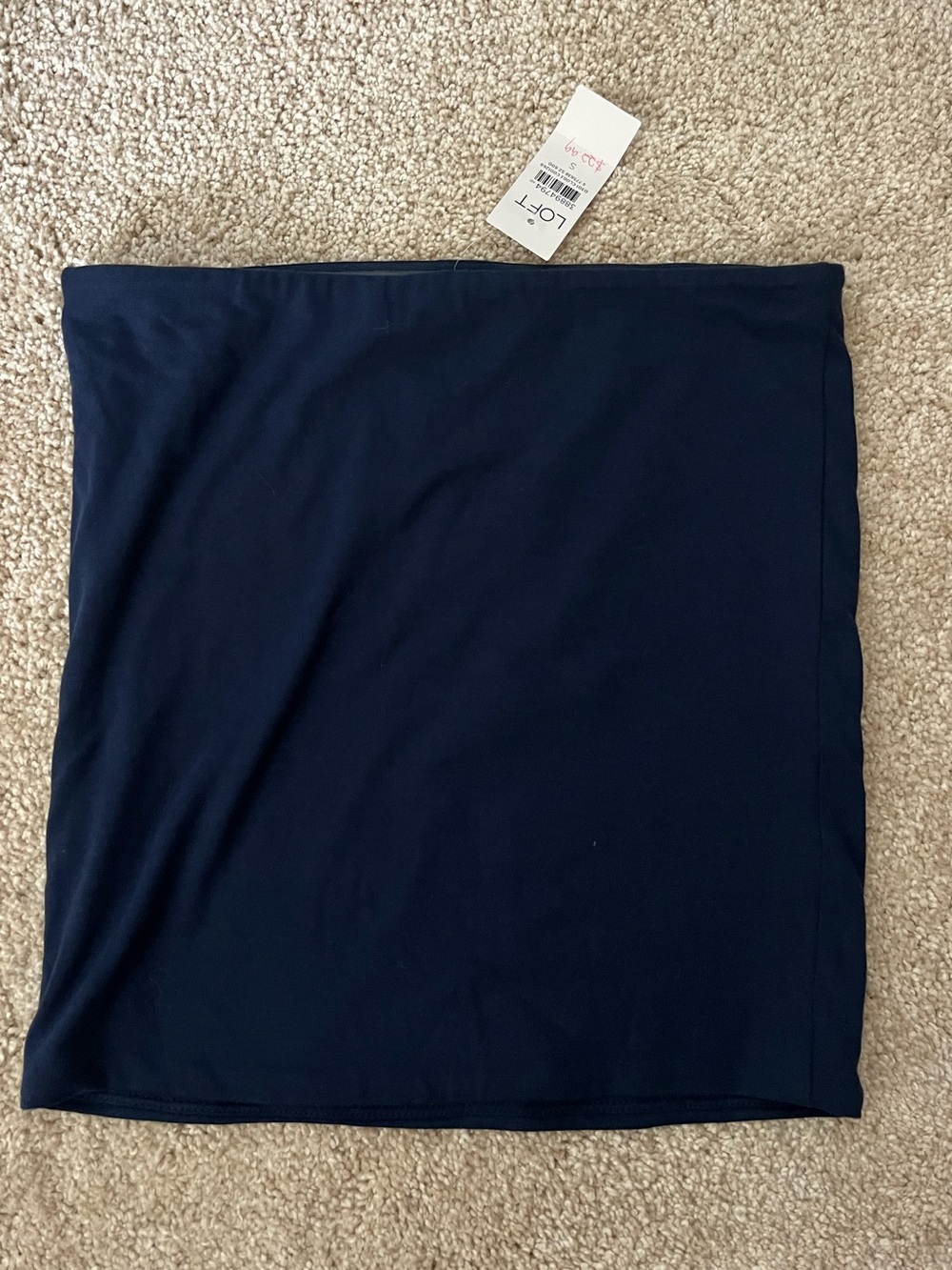 LOFT Navy Tube Top